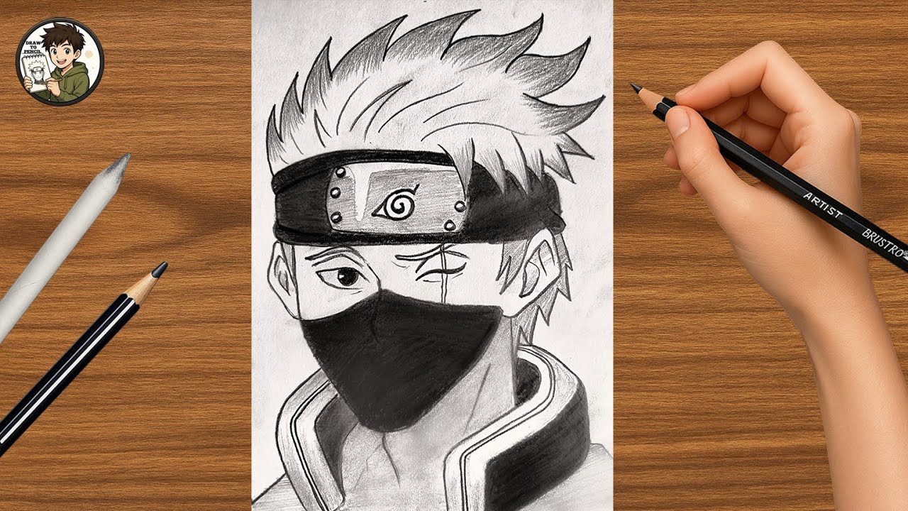 How To Draw Kakashi Hatake Step By Step || Easy Anime Drawing Tutorial For Beginners 