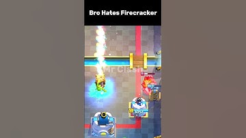 Bro Officially Hates Firecracker 💀#clashroyale #shorts #gaming #supercell