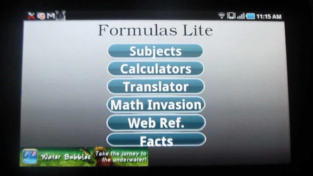 FORMULAS LITE - App Review by ReviewbBreaker