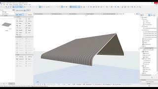 How to create Curving bullnose roof in Archicad
