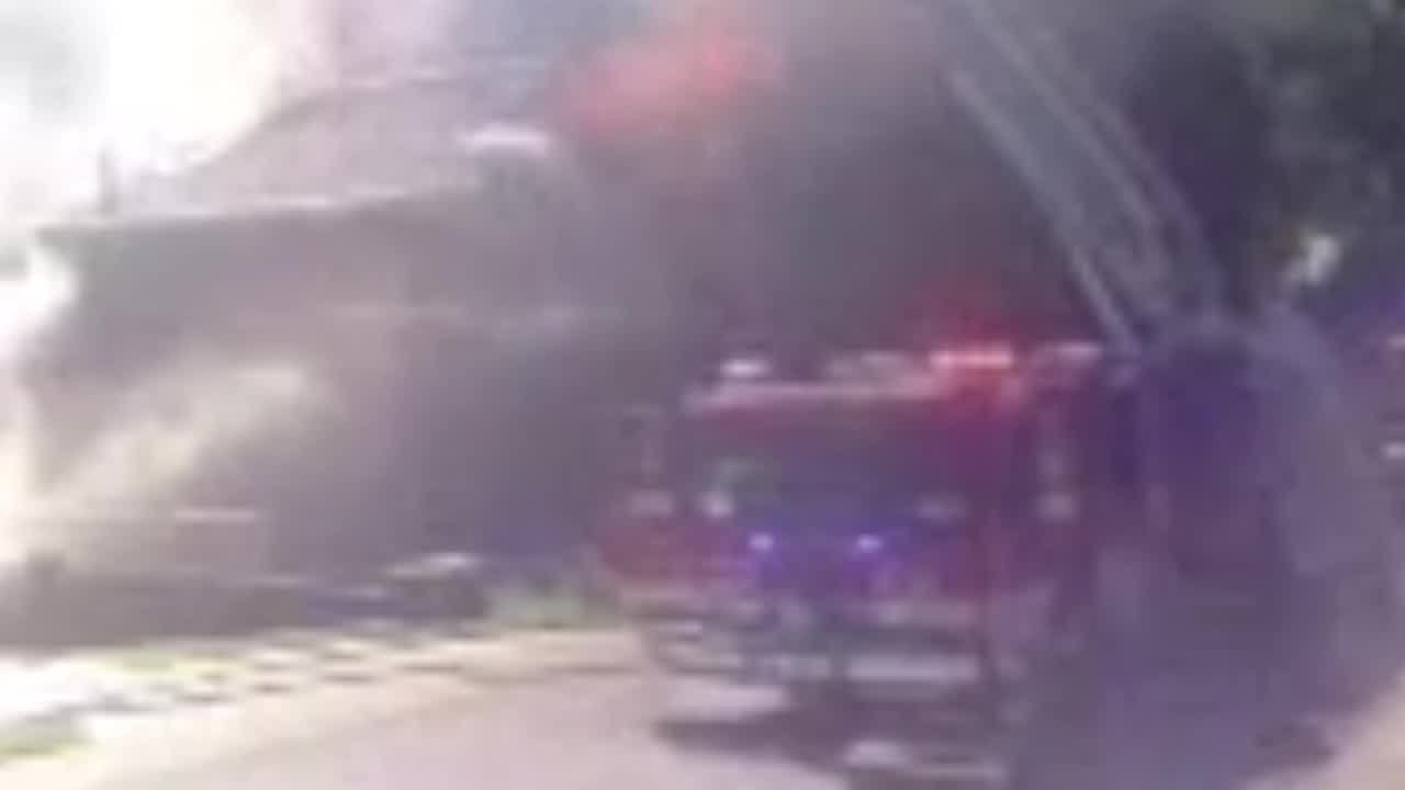 South Tulsa House Fire Video