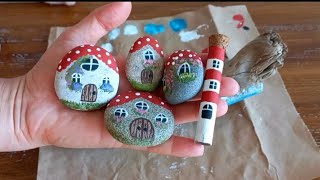 Look What I Did With Lodos Branch and Pebbles 🤗 | Stone Painting