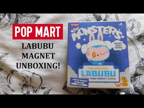 Labubu 'Wacky Mart' Fridge Magnet Unboxing! *POP MART*