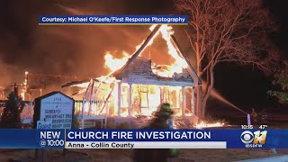 Arson Investigators Looking Into Fire That Destroyed Collin County Church