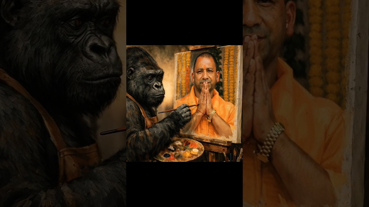 Art Has No Species | Gorilla Painting a Masterpiece