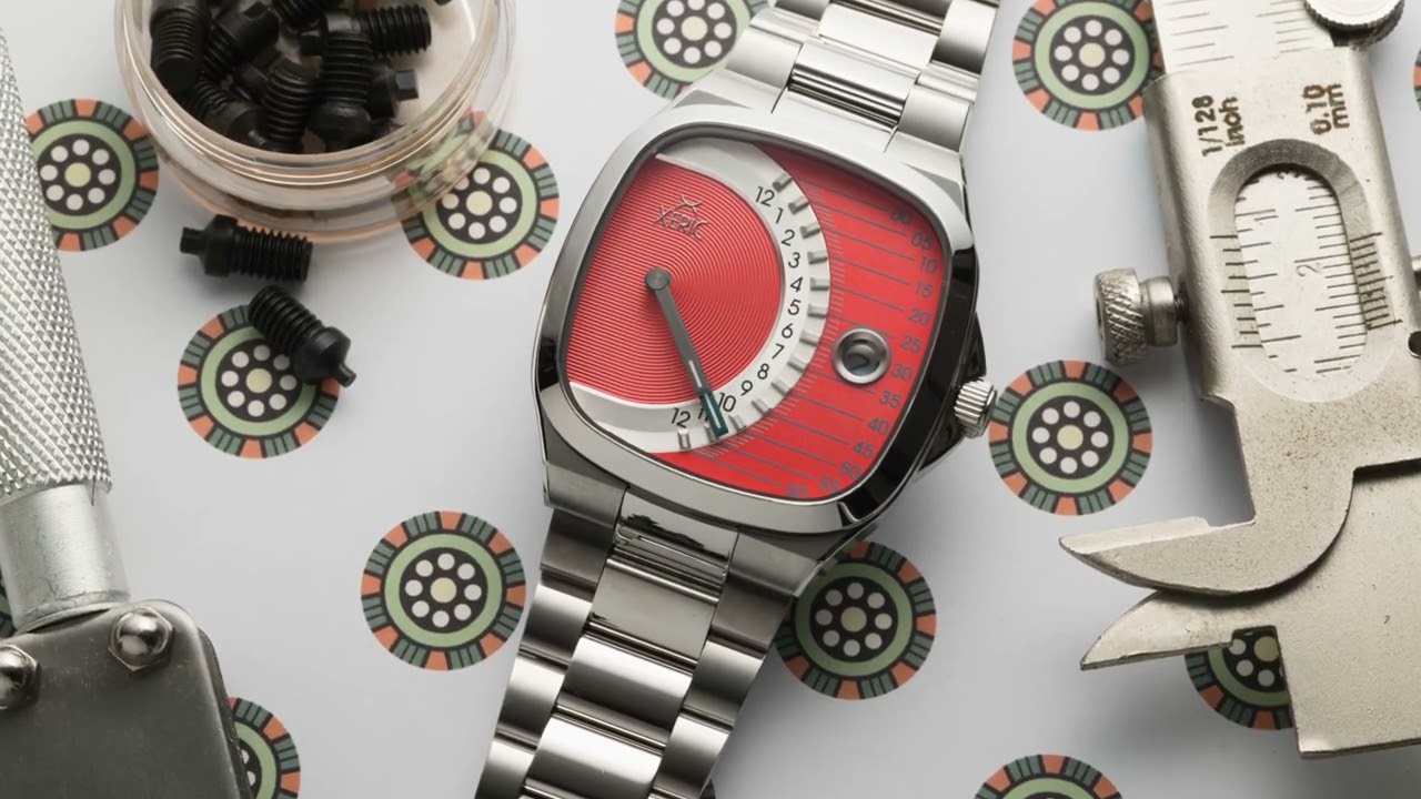 Timeline Retrograde Automatic Salmon | Xeric.com – Xeric Watches