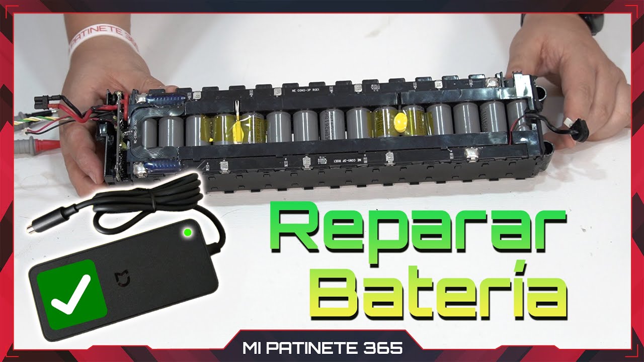 ✓ Revivir batería patinete Xiaomi 🛴 cargador NO carga LED SIEMPRE EN VERDE  🟢 