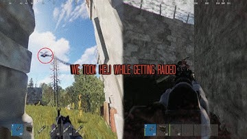 Rust - WE TOOK HELI WHILE GETTING RAIDED | ftb | Rusty Moose