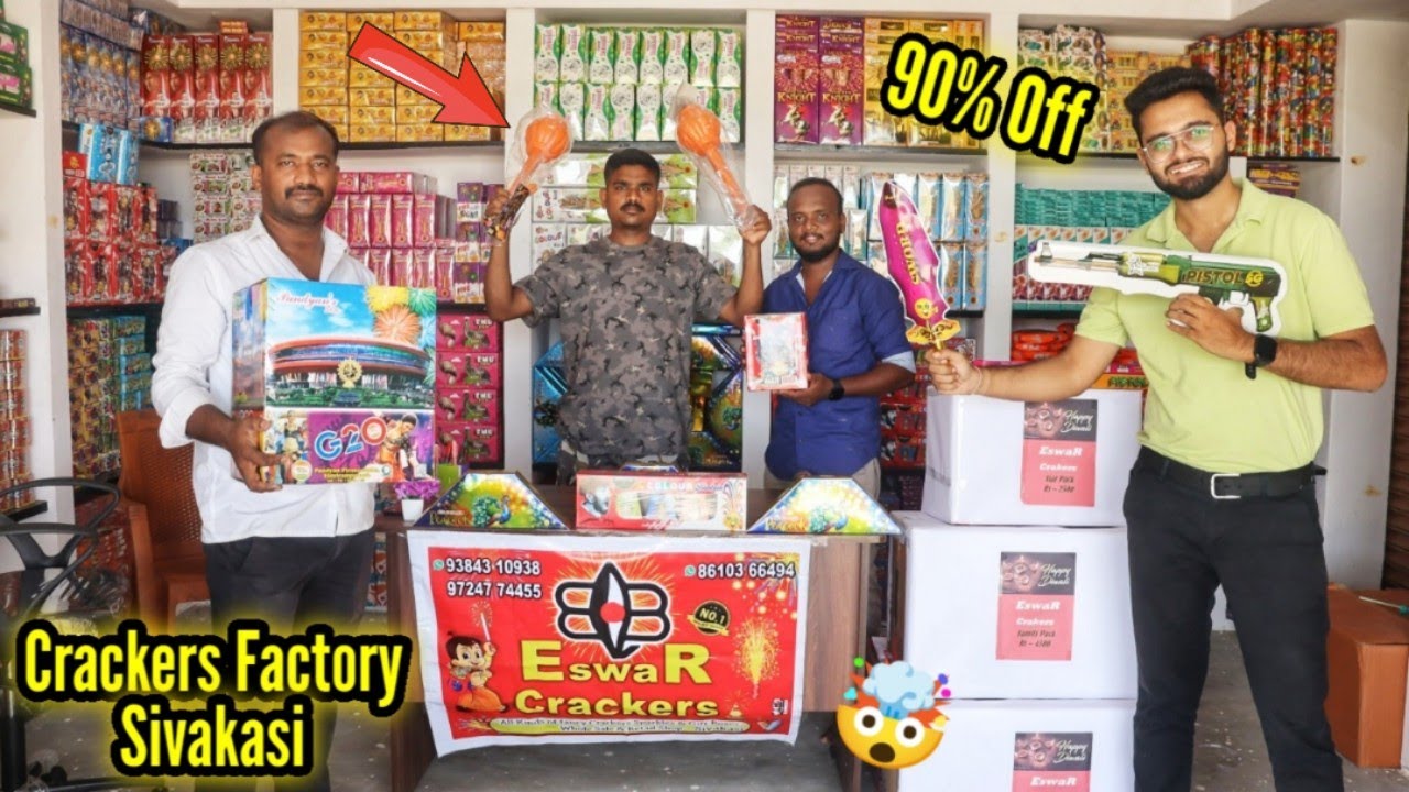 Sivakasi Fireworks Factory - Diwali Shopping 2025🤯90%Off on Cracker Directly From Factory Tamil Nadu