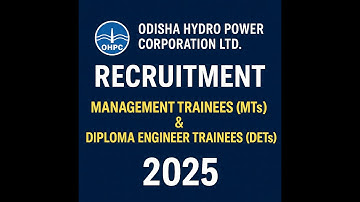 OHPC Recruitment 2025 | MT & DET Vacancy | Apply Online | Odisha Govt Jobs 2025