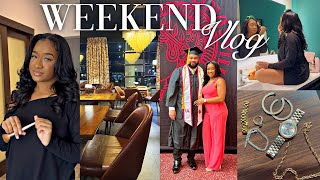 BAE IS GRADUATING! Shopping + Hotel Tour & MORE | Weekend Vlog