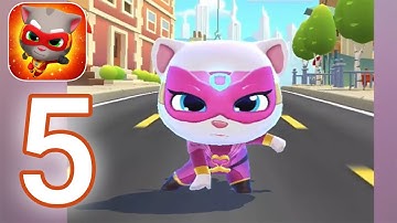 Talking Tom Hero Dash - Gameplay Walkthrough Part 5 - Angela Unlocked (iOS, Android)