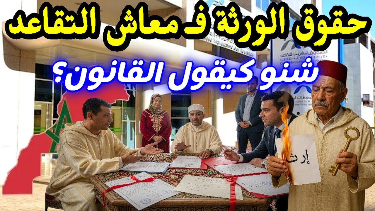شكون عندو الحق فمعاش التقاعد من بعد الوفاة؟  مقارنة مع CNSS ولا CMR ولا RCAR؟