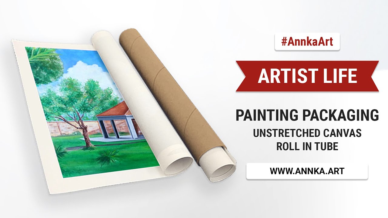 Artist life: Painting packaging - unstretched canvas roll in tube [EP74]