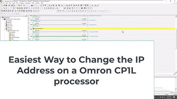 Easiest Way to Change the IP Address on an Omron CP1L Processor