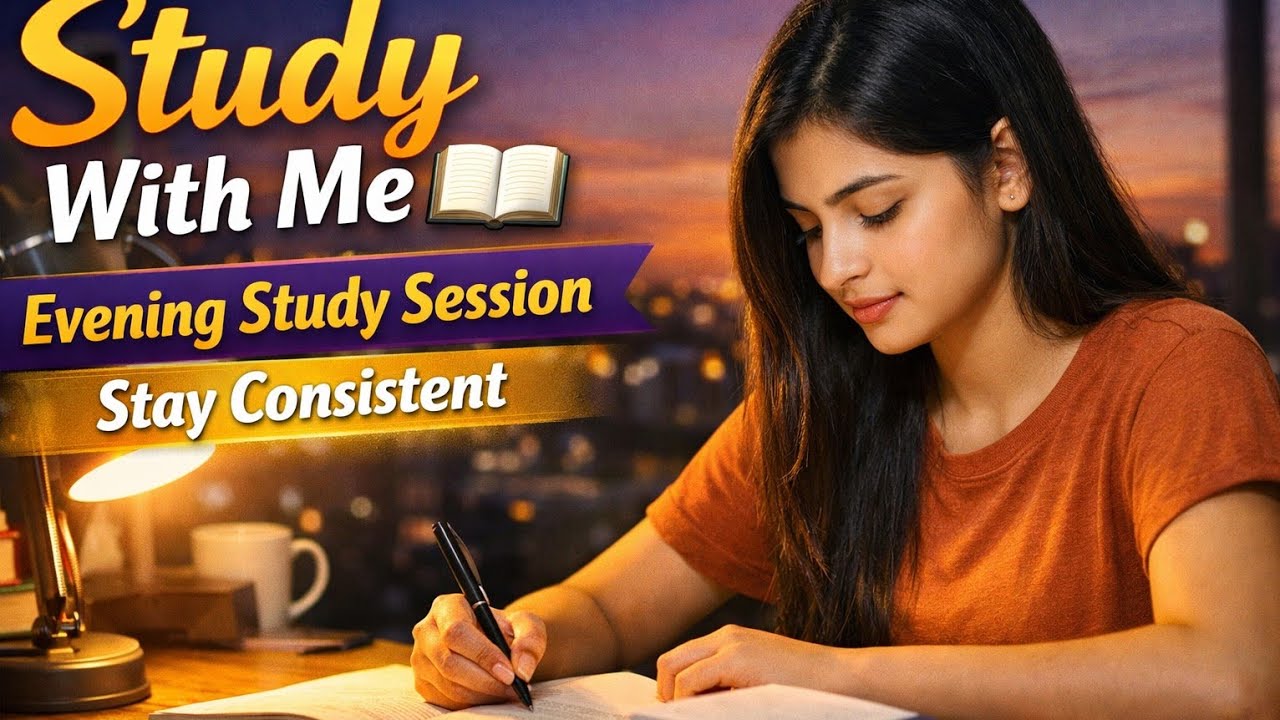 Study With Me 📚 | Evening Study Session | 🔴 LIVE NOW