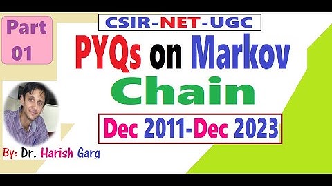 PYQs on Markov Chain | Dec 2011 - Dec 2023 | Short Cut tricks