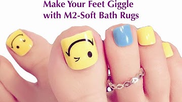 M2-Soft: Shaggy Microfiber bath rug makes your feet giggle