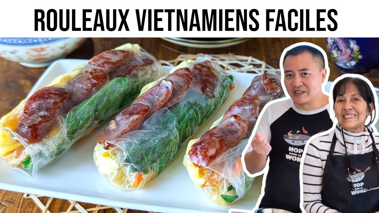 Rouleaux Vietnamiens aux Saucisses Chinoises (BO BIA) HOP DANS LE WOK