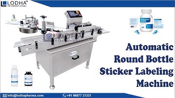 Automatic Round Bottle Sticker Labeling Machine