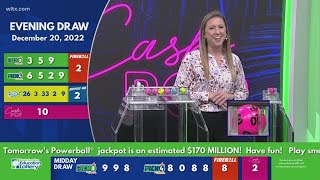 Evening SC lottery results for December 20, 2022