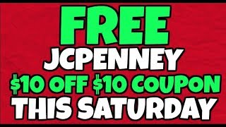 Celebrity FREE JCPENNEY Coupon This Saturday Profile