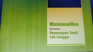 Penerapan Limit Tak hingga