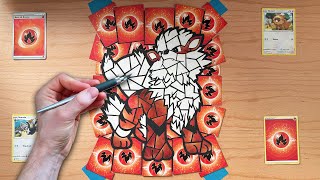 ARCANINE MOSAIC - Made from Pokémon cards #pokemon