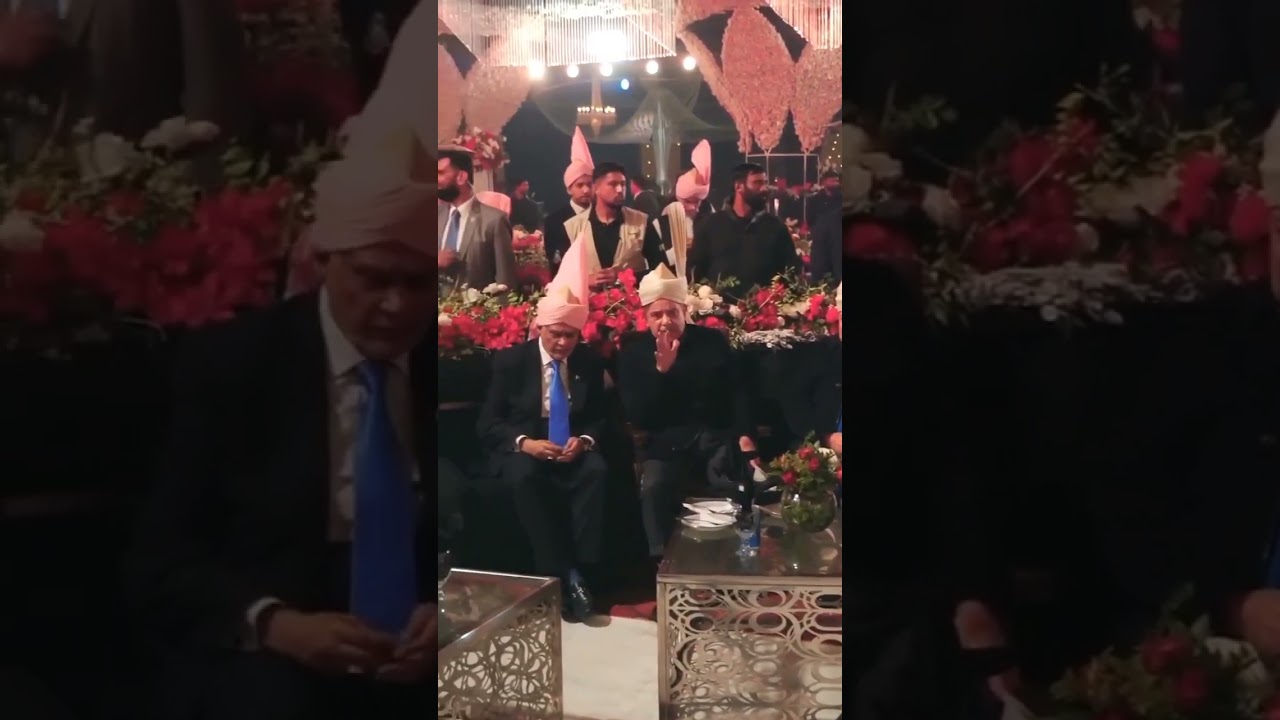 Sharif family enjoying grandson's wedding 
