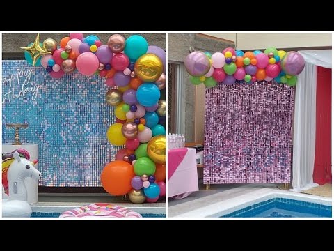Decoración con globos (guirnalda orgánica) - YouTube