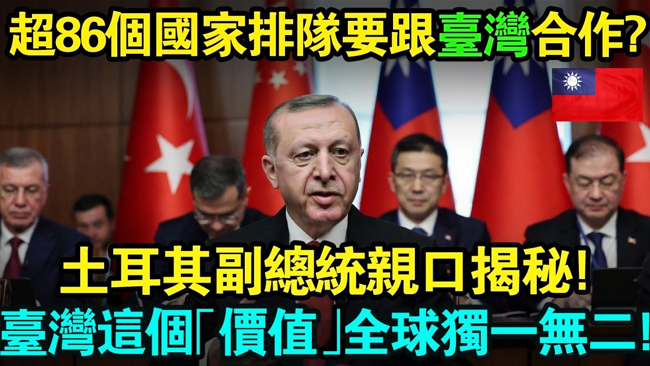 爲何全球超86個國家排隊也要跟台灣合作？土耳其副總統親口揭秘，不是爲了錢，台灣這個「價值」全球獨一無二！#taiwan #台灣 #台灣故事 #台灣文化 #台灣科技 #台灣經濟