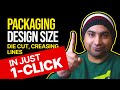 Create Packaging Design Size, Die Cut, Creasing Line in Just One Click