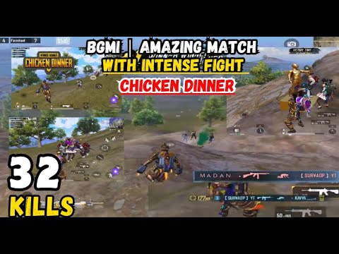 BGMI | AMAZING MATCH WITH INTENSE FIGHT CHICKEN DINNER #suryaop #bgmi # ...