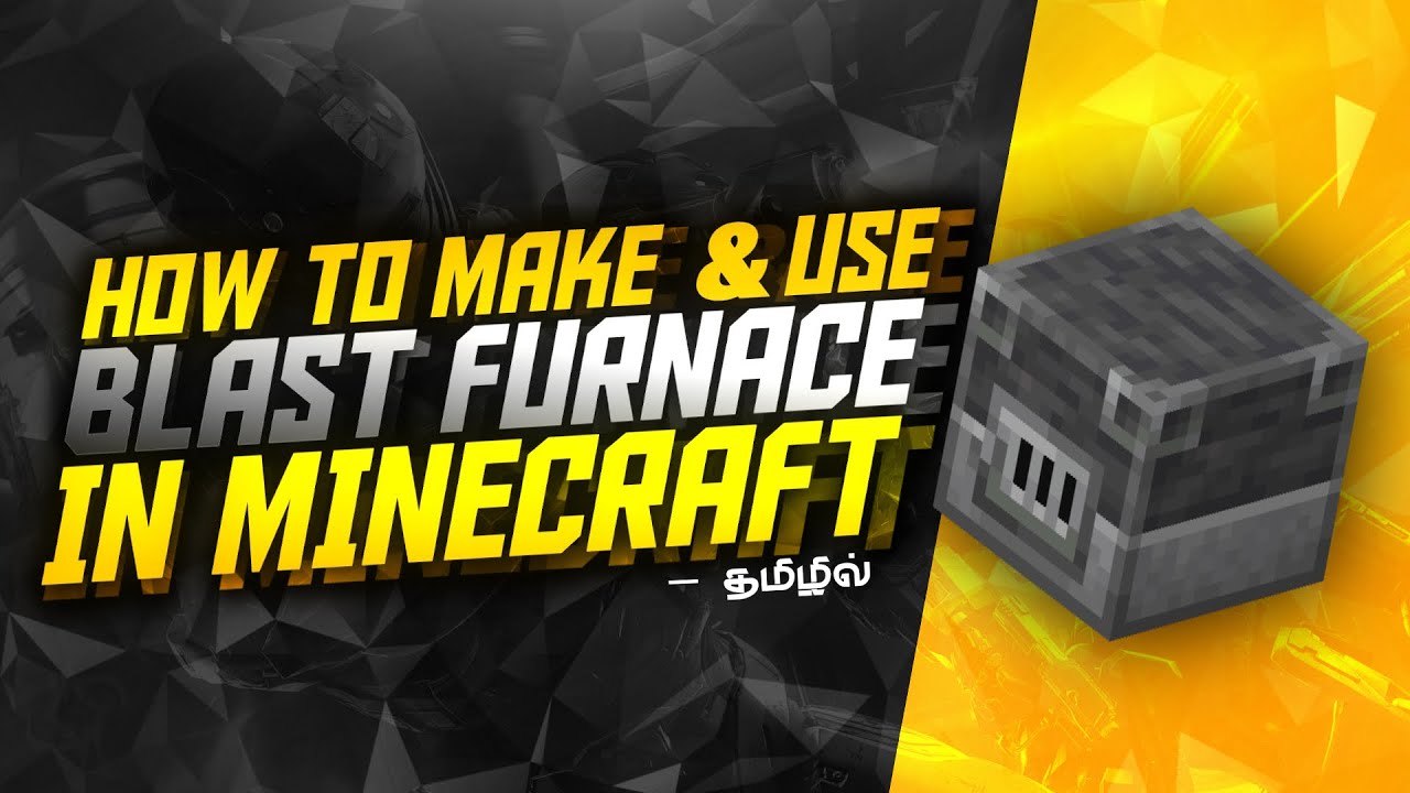 How to Make Blast Furnace in Minecraft (Tamil) | Beginner Tutorial of