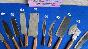 02/01/2023: Các mẫu dao bếp của Phúc Sen. Dao thủ công truyền thống | Hotline 0981.583.598