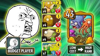 How to SURVIVE In Taco League As Budget Player? ▌PvZ Heroes