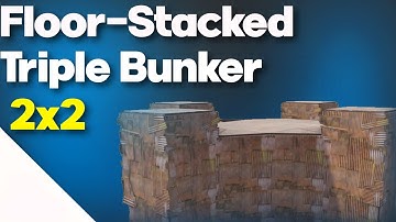 Floor-Stacked Triple Bunker Hidden Loot 2X2 in RUST...