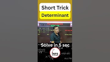 🚀 Determinants Short Trick | Crack JEE Main & NIMCET in Seconds | INPS Classes