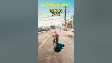 Cyberpunk 2077 Release (2020) vs Latest (2024) Version #cyberpunk2077 #gaming #shorts