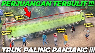 TRUK TERPANJANG DI INDONESIA !!! Penuh Perjuangan Untuk Melintasi Tikungan Fenomenal Sitinjau Lauik