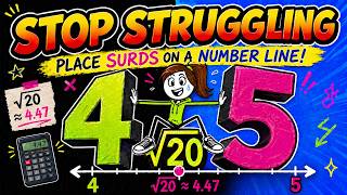Where does a surd lie on a number line? | No calculator | Grade 10 Math