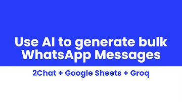 Use 2Chat to Warm up phone numbers sending bulk messages using LLM with Groq and Google Sheets