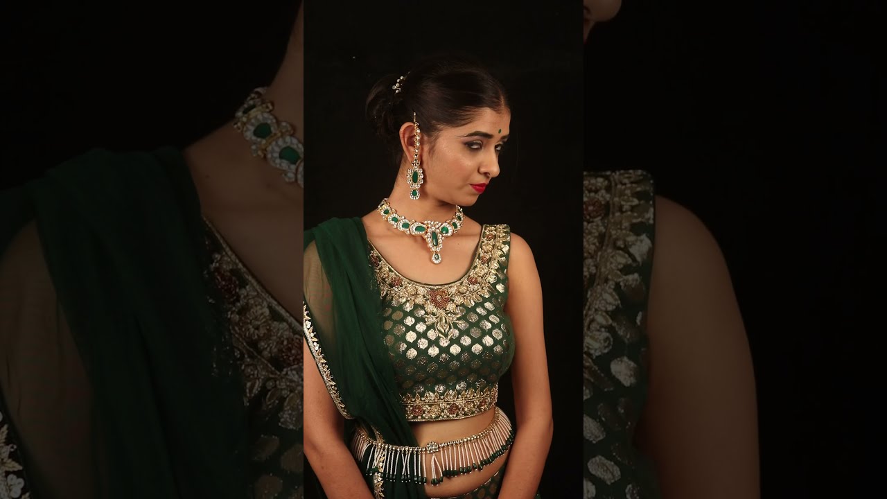 kundan choker necklace set waist belt