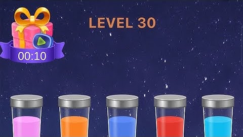How to solve Level 30 | Sort Em All --- Water puzzle