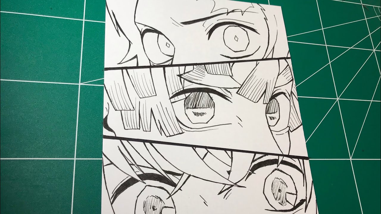 COMO DESENHAR TANJIROU KAMADO (Kimetsu no Yaiba) passo a passo