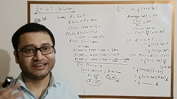 Ex-6.9 Solutions•Demand Revenue and Profit Function•Ch-6 AoD•APC ML Aggarwal•CBSE 12th Applied Maths