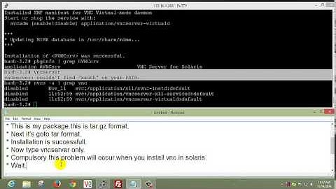 How to Install VNC Server on  solaris 10