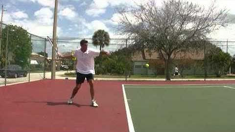 Forehand Stroke Analysis - Swing Path - Side View