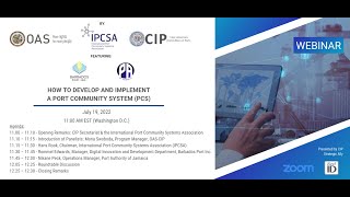 Webinar: How to Develop and Implement a Port Community System (PCS)