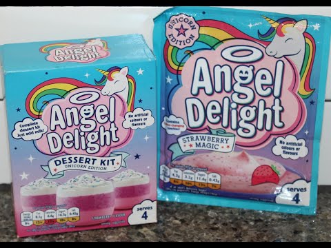 Angel Delight Unicorn Edition: Dessert Kit & Strawberry Magic Dessert Prep & Review